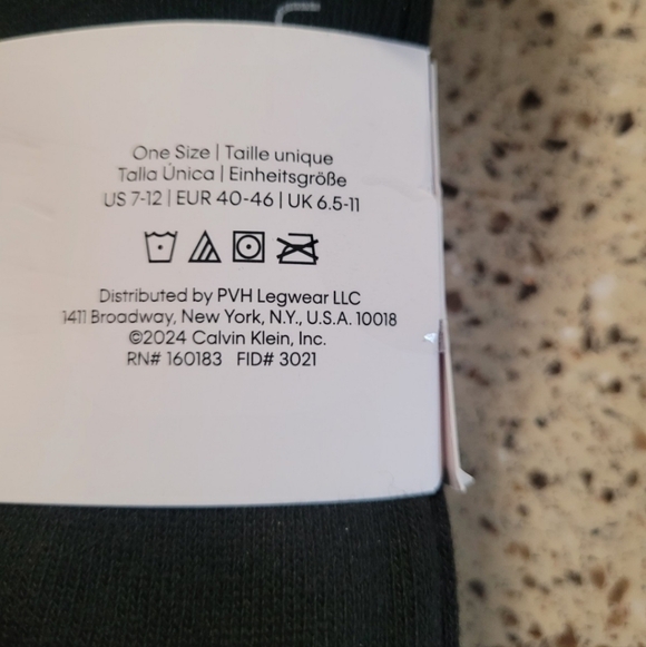 Calvin Klein Mens 4 Pairs Ribbed Lightweight Crew Trouser Dress Socks OSFM NWT - Picture 5 of 6